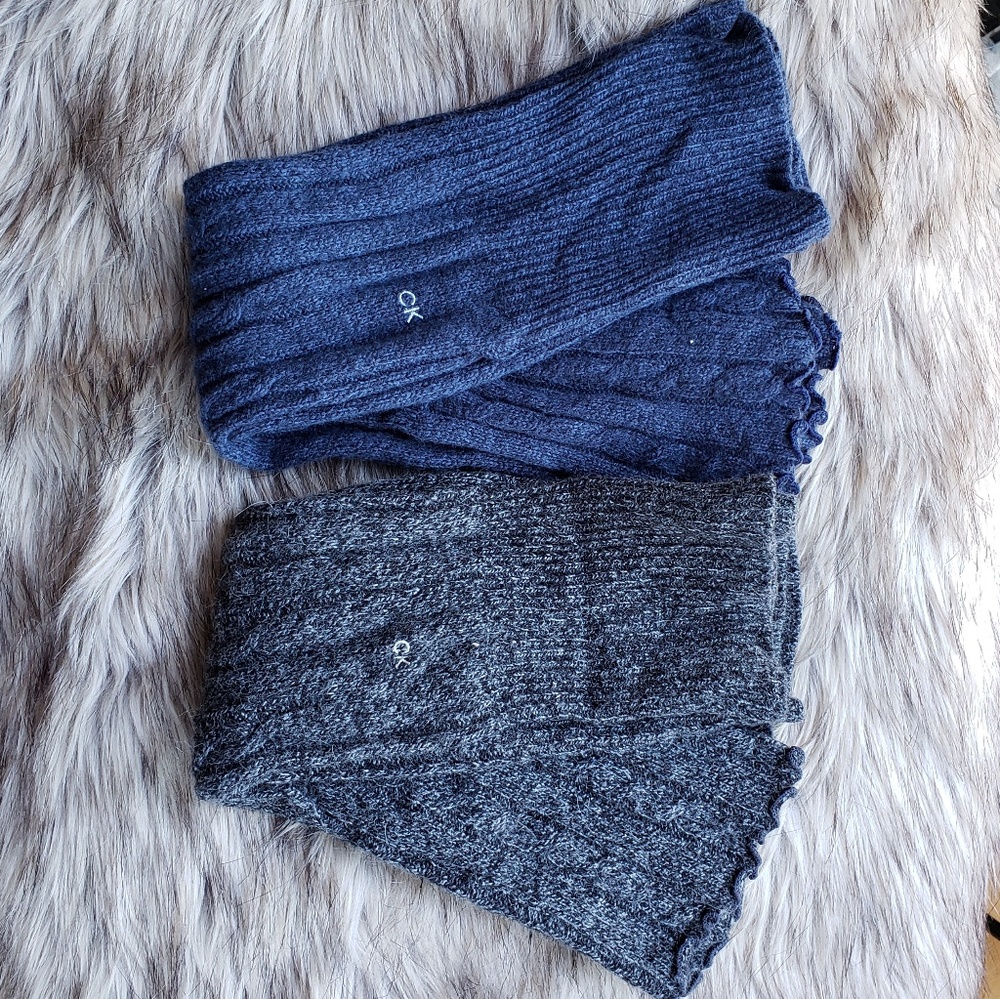 Calvin Klein leg warmers cable knit boot cuff